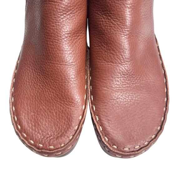 Barefoot Grounding Ankle Boots Brown Women - Nefes Shoes Natur | Women | Brown Pebble Leather Flat Sole Moccasin Ankle Booties | Sz 9.5 M